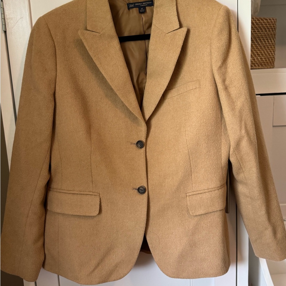 Brooks Brothers camel hair blazer
